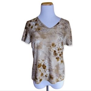 NYGARD COLLECTION WOMEN'S CHRISTMAS SHIRT PETITES MEDIUM 10-12